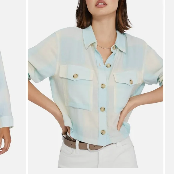 💥Sanctuary Plaid Flannel Button Top - Picture 4 of 10